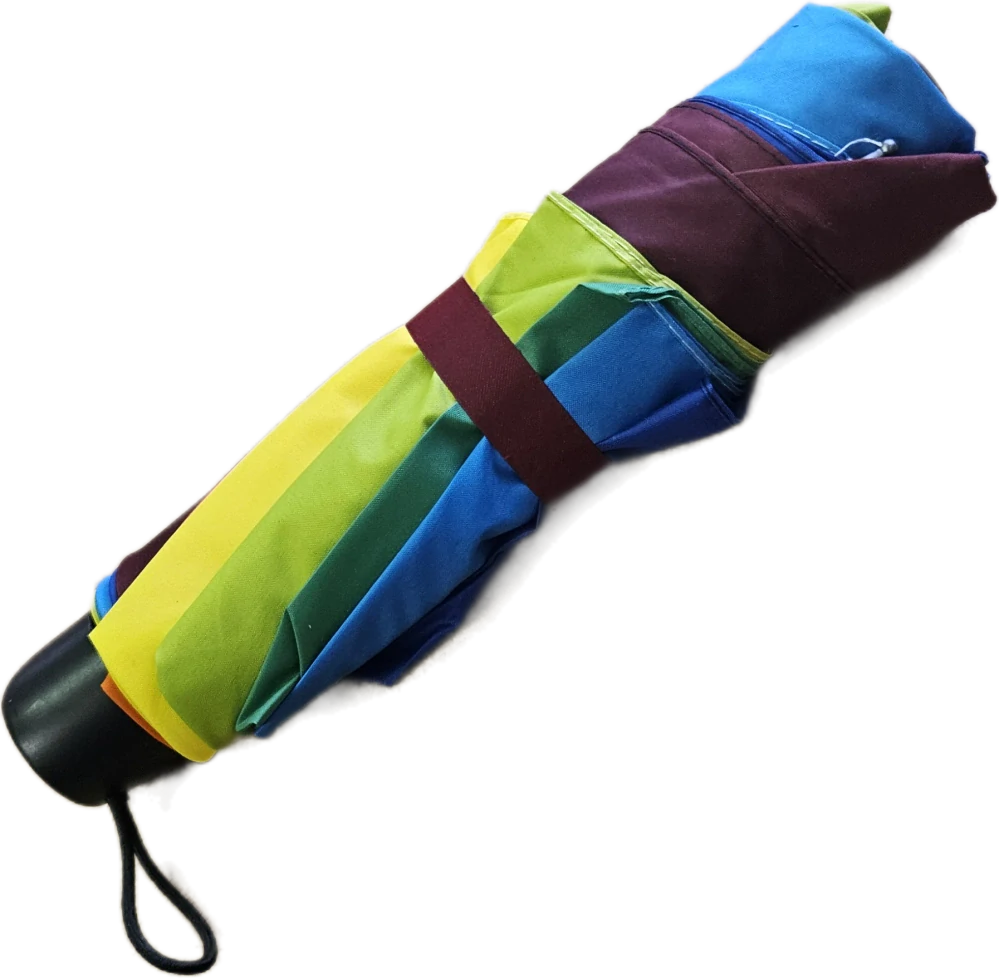 Skládací duhový deštník