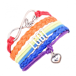 Duhový náramek LGBT