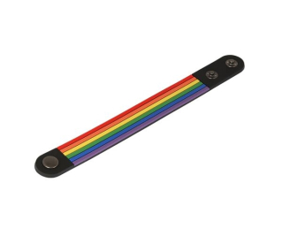 Zapínací náramek s duhovými pruhy