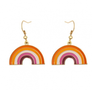 Náušnice oblouk - lesbické sunset