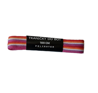 Tkaničky ploché - lesbické (sunset) - 100 cm