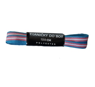 Tkaničky ploché - trans - 150 cm