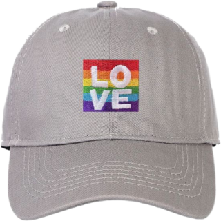 Kšiltovka LOVE šedivá