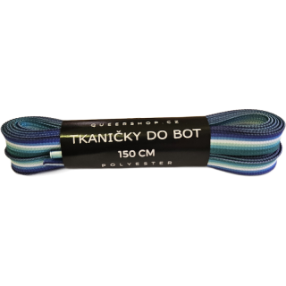 Tkaničky ploché - gay pride - 150 cm